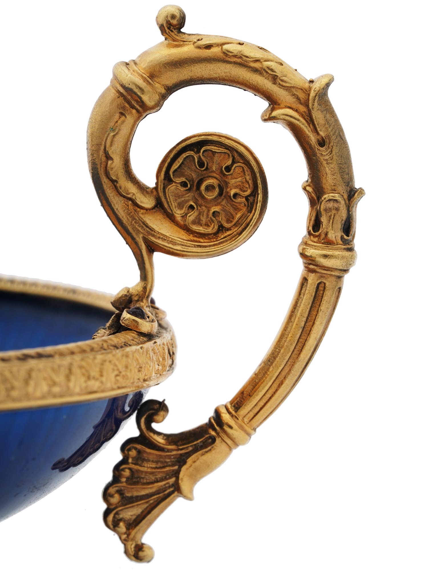 RUSSIAN NEOCLASSICAL GILT SILVER AND ENAMEL BOWL PIC-5